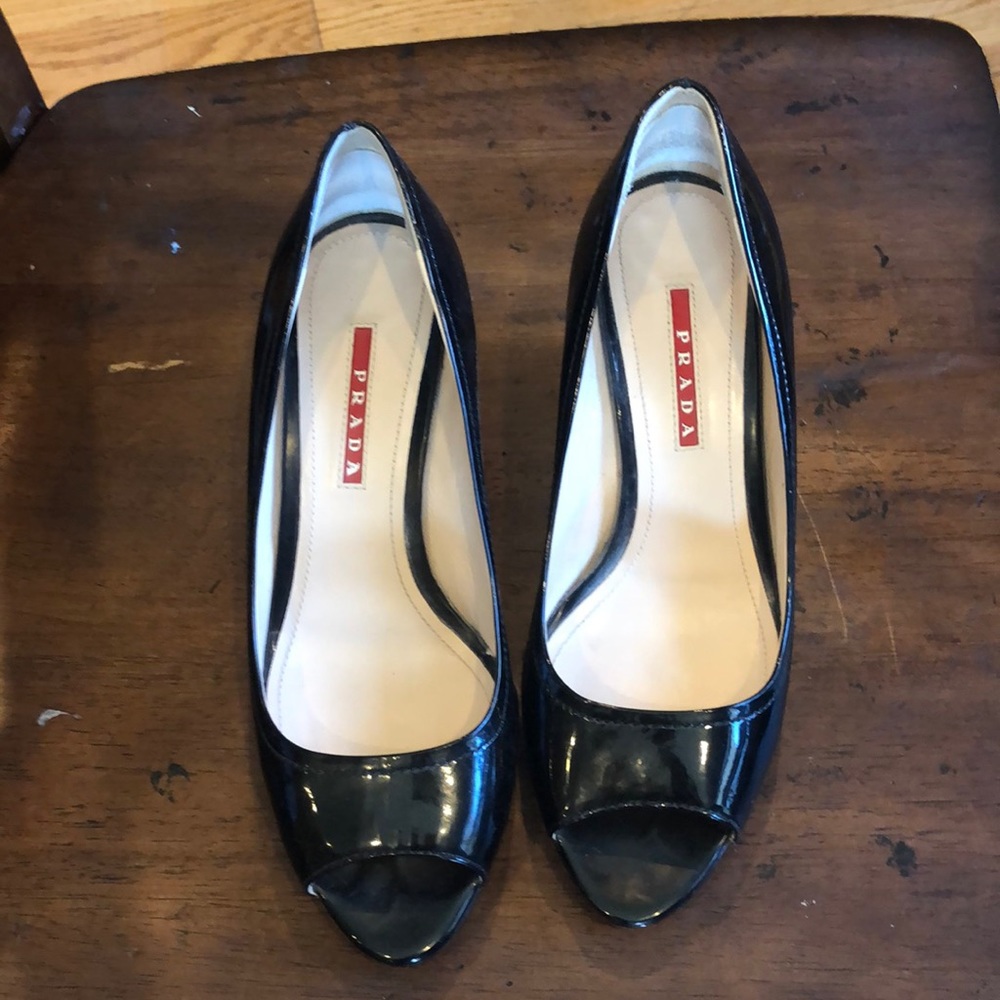 Prada wedge shoes